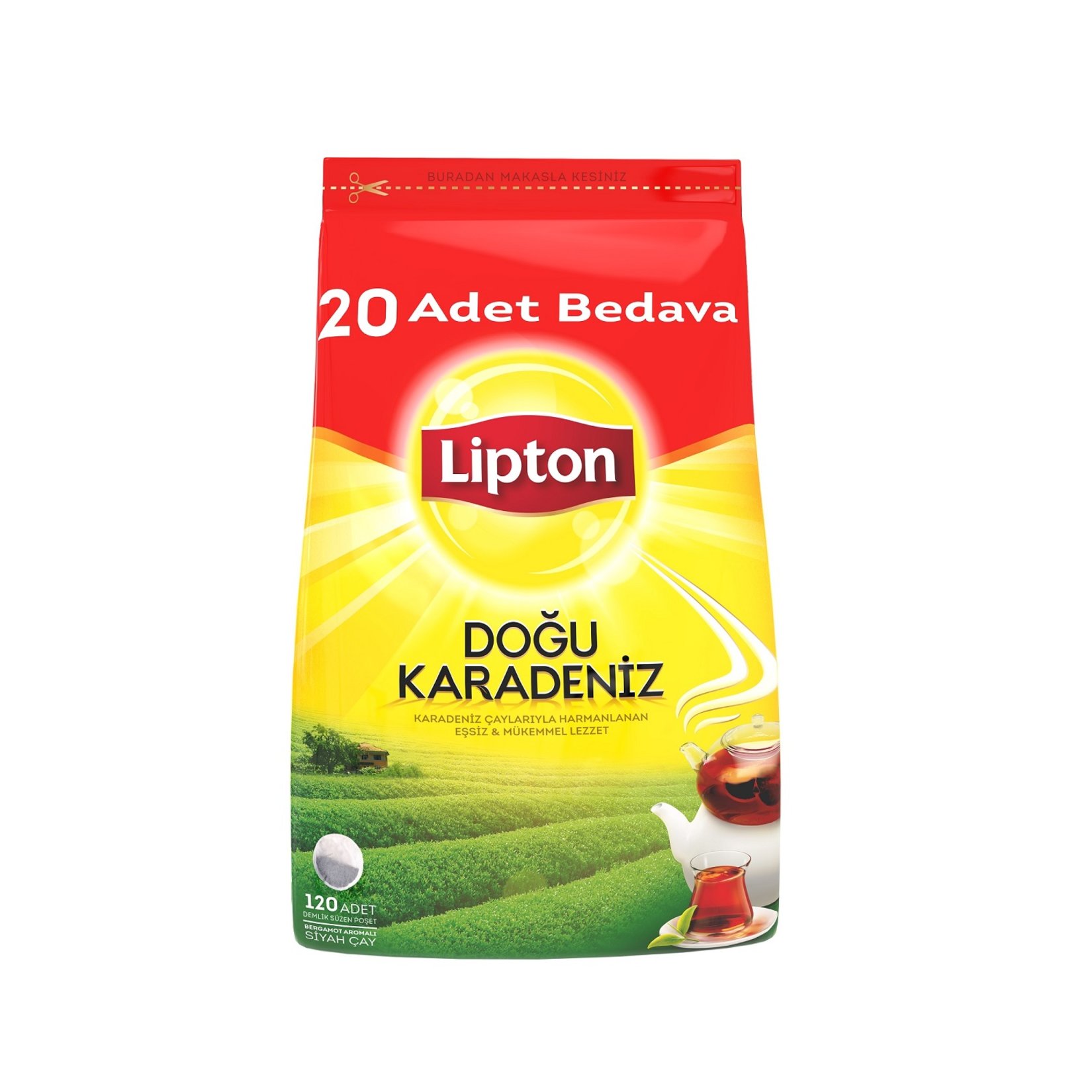 LİPTON KARADENİZ DEMLİK POŞET ÇAY 120 Lİ
