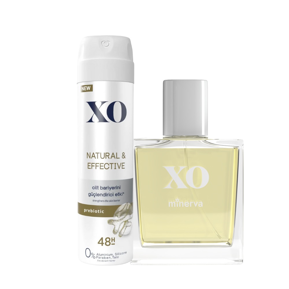 XO KOFRE MİNERVA EDT 50 ML + NATURAL DEO  150 ML