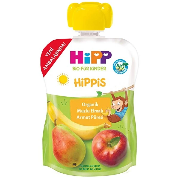 HİPP ORG.100 GR PÜRE MUZ-ELMA-ARMUT