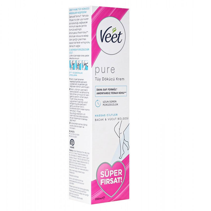 VEET PURE TÜY DÖKÜCÜ KREM HASSAS PRM. 200ML