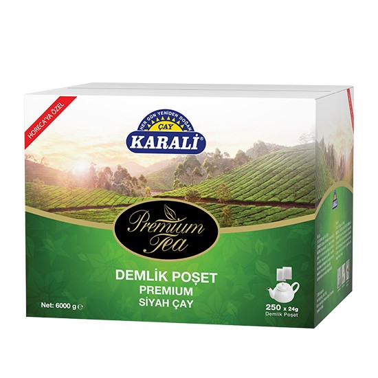 KARALİ 250*24 GR PREMIUM DEMLİK POŞET ÇAY