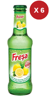 FREŞA LİMON AROMALI MADEN SUYU 200 ML (6 ADET)