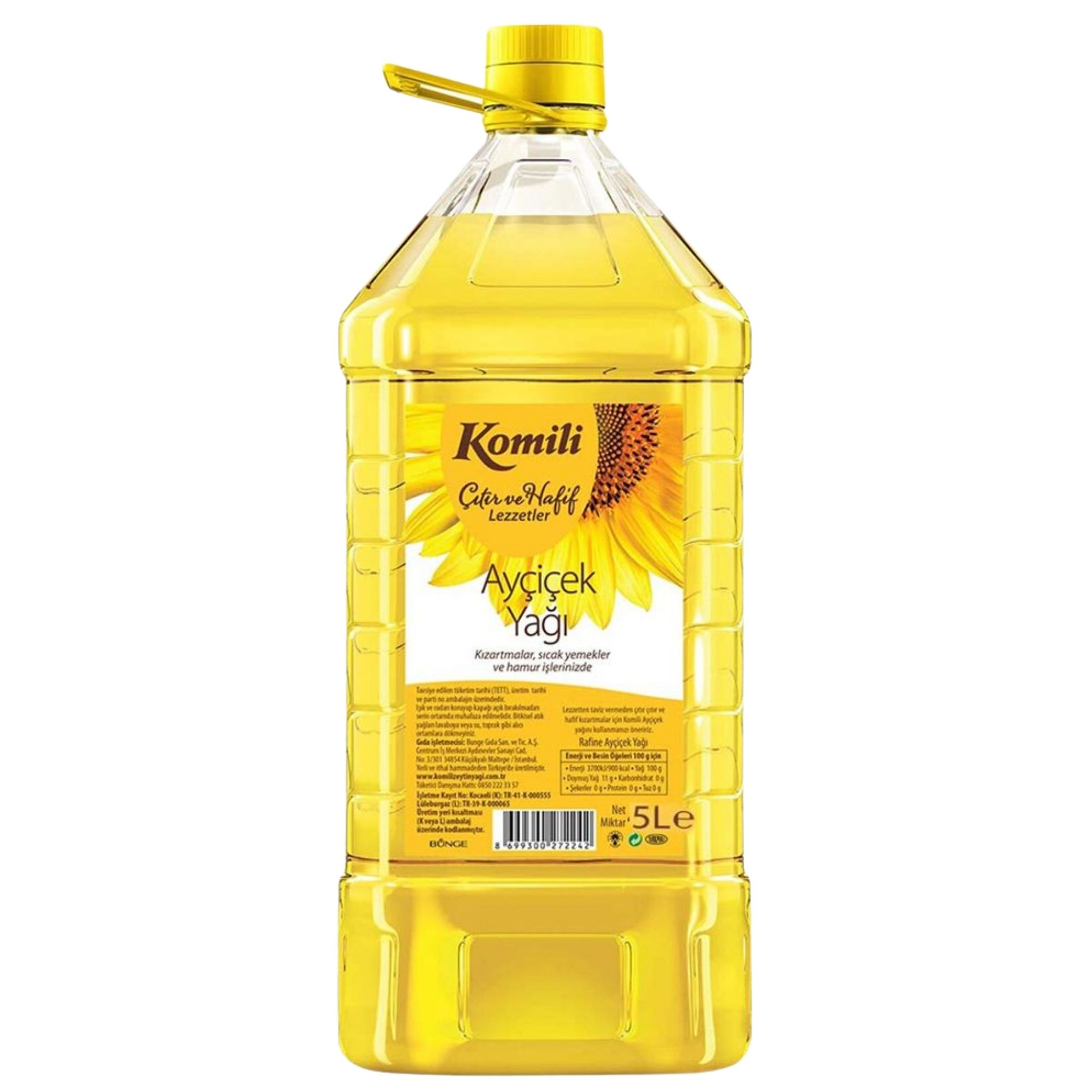 KOMİLİ AYÇİÇEK 5 L KUBBELİ PET 