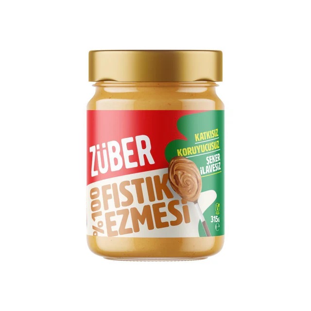  ZÜBER %100 Fıstık Ezmesi 315gr 