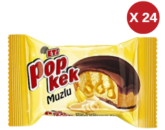 ETİ POPKEK MUZ  60 GR (24 ADET)