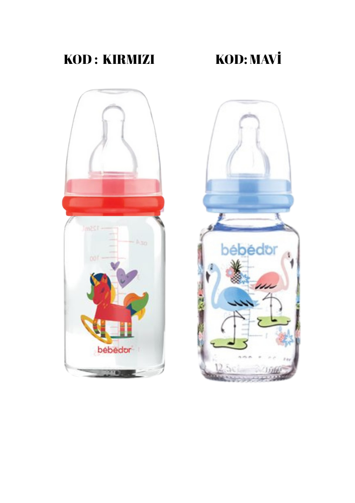 BEBEDOR 125 ML DESENLİ CAM BBRN-30302 R1