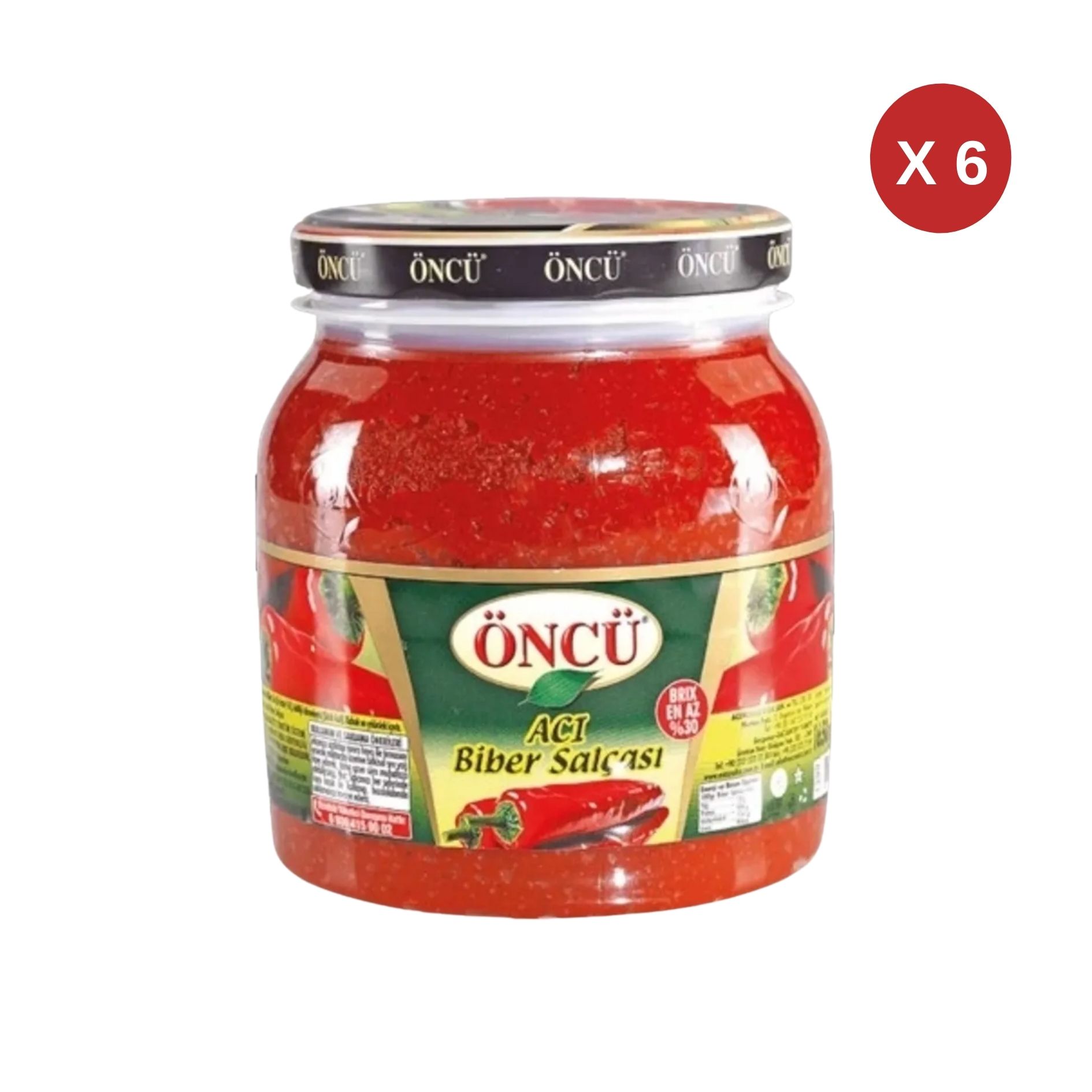 ÖNCÜ ACI BİBER SALÇASI 1650 GR (6 ADET)