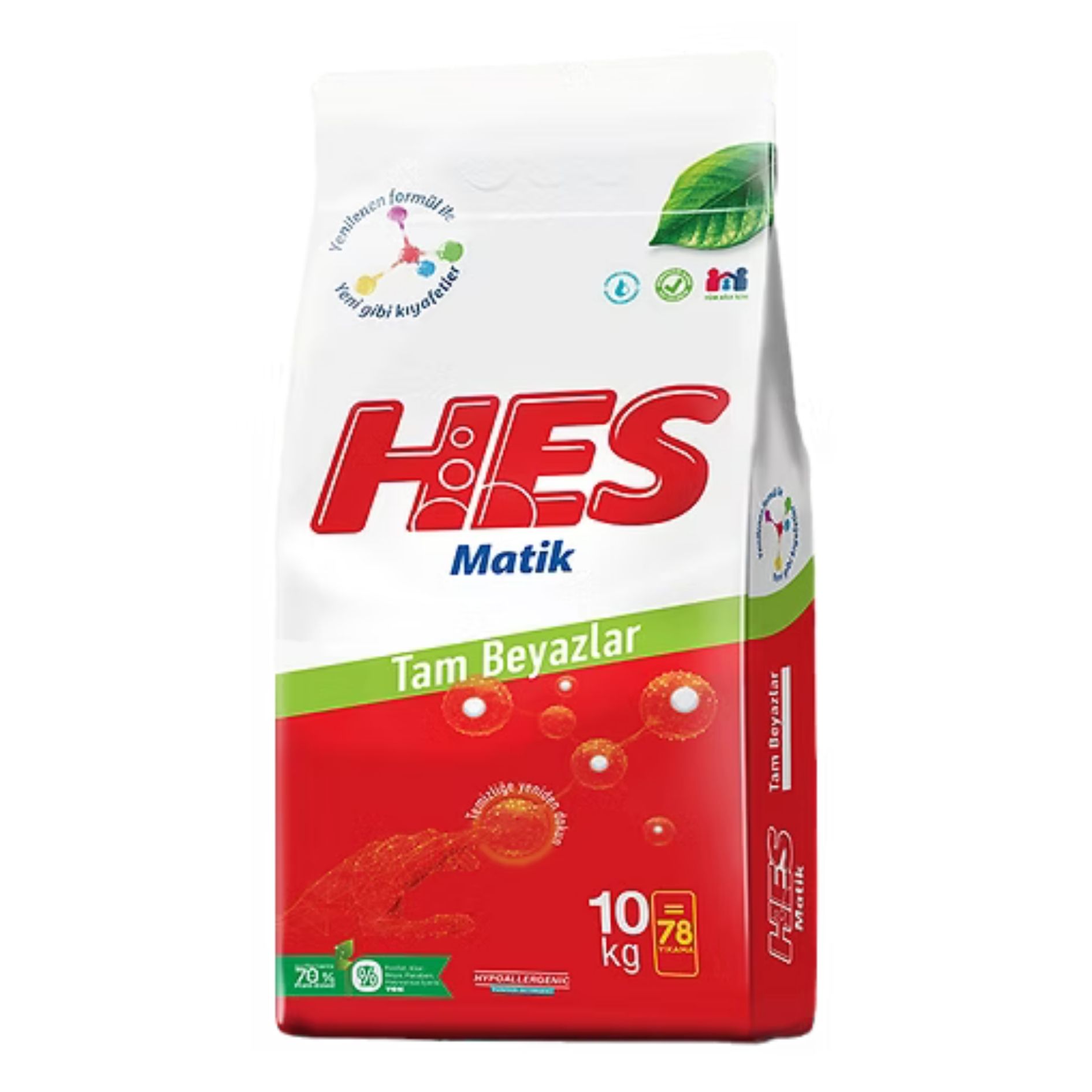 HESMATİK 10 KG TAM BEYAZLAR TOZ DETERJAN 