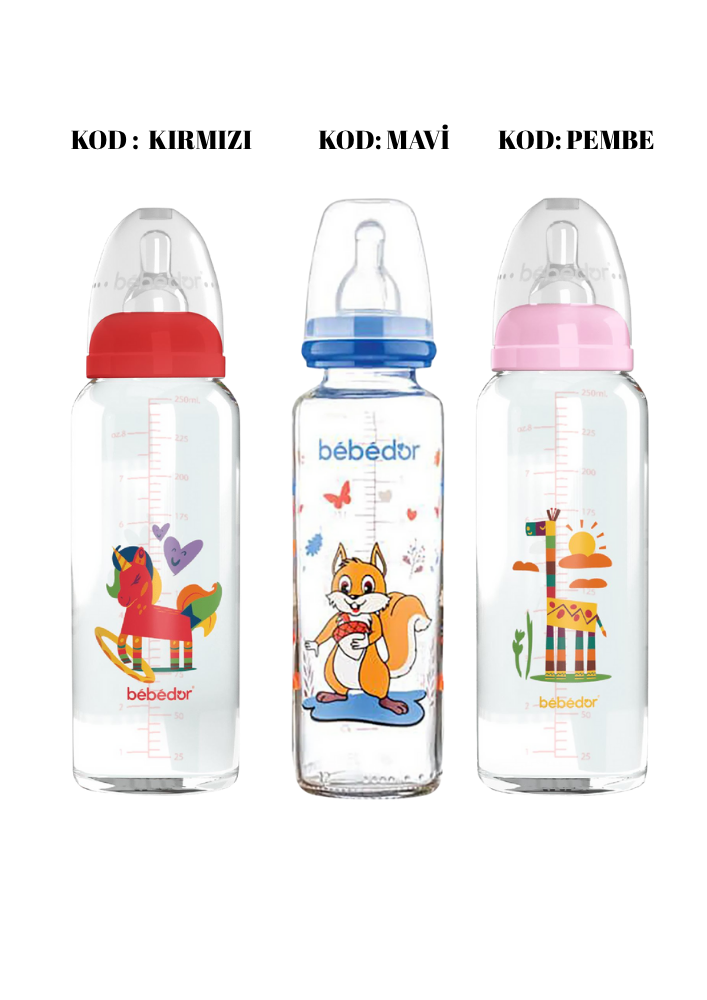 BEBEDOR 250 ML DESENLİ CAM BRBN -31302 R1