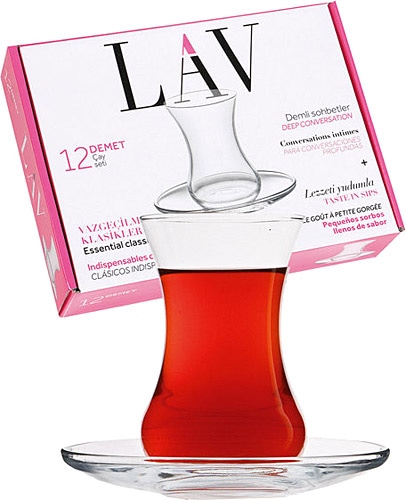 LAV DEMET ÇAY SETİ 12'Lİ
