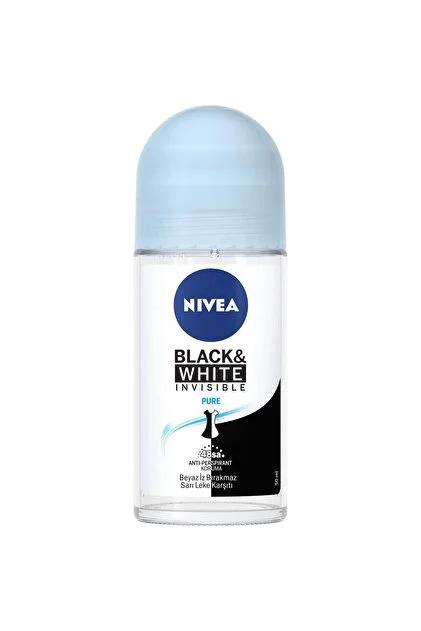 NIVEA 50 ML ROLL-ON BLACK WHITE PURE WOMEN