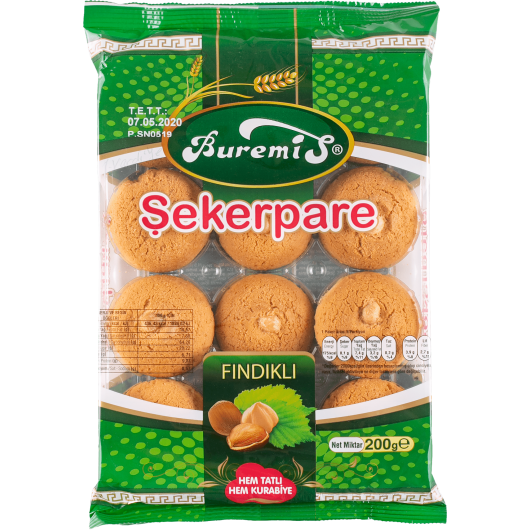BUREMİS ŞEKERPARE FINDIKLI 200 GR